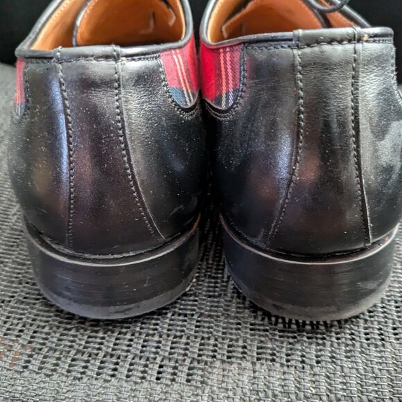 John Mendson Scotch Plaid Goodyear welted Wingtip Shoes 44 - Picture 11 of 12